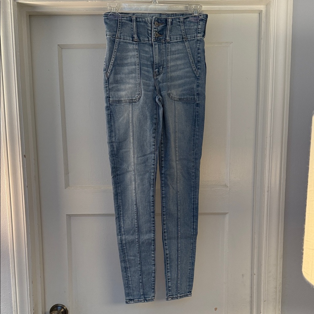 American Eagle Outfitters Light Blue High Rise Jeans